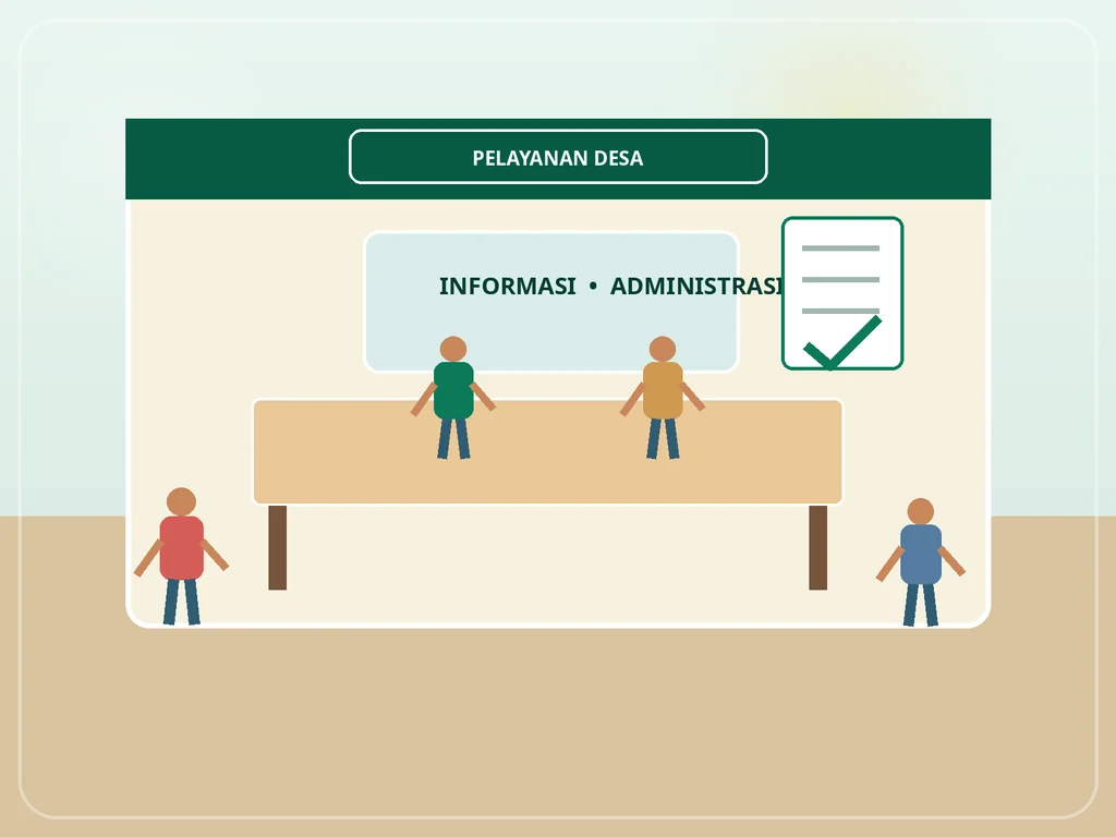Ilustrasi pemerintahan Desa Bandar Khalipah